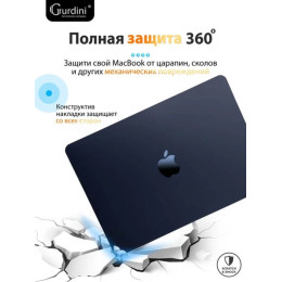 Чехол-накладка Gurdini для Macbook Air 13.6" (A2681) пластик, прозрачный