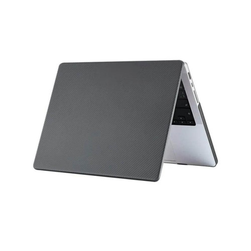 Чехол-накладка Gurdini для Macbook Pro 16.2" A2485 пластик под карбон, черный в рассрочку без первоначального взноса и переплат