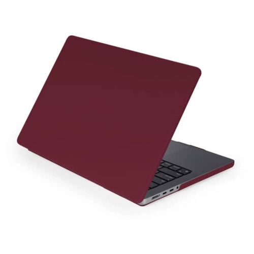 Чехол-накладка Gurdini для Macbook Pro 14.2" (A2442) пластик, бордовый в рассрочку без первоначального взноса и переплат