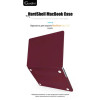 Чехол-накладка Gurdini для Macbook Pro 14.2" (A2442) пластик, бордовый в рассрочку без первоначального взноса и переплат