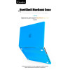 Чехол-накладка Gurdini для Macbook Pro 14.2" (A2442) пластик, голубой в рассрочку без первоначального взноса и переплат