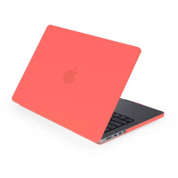 Чехол-накладка Gurdini для Macbook Pro 14.2" (A2442) пластик, коралловый