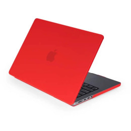 Чехол-накладка Gurdini для Macbook Pro 14.2" (A2442) пластик, красный