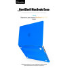 Чехол-накладка Gurdini для Macbook Pro 14.2" (A2442) пластик, синий в рассрочку без первоначального взноса и переплат