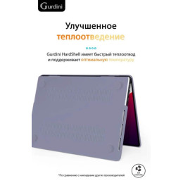 Чехол-накладка Gurdini для Macbook Pro 14.2" (A2442) пластик, темная лаванда