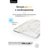 Чехол-накладка Gurdini для Macbook Pro 14.2" (A2442) пластик, белый мрамор в рассрочку без первоначального взноса и переплат