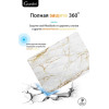Чехол-накладка Gurdini для Macbook Pro 14.2" (A2442) пластик, белый мрамор в рассрочку без первоначального взноса и переплат