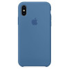 Чехол iPhone XS Max Silicone Case Denim Blue в рассрочку
