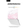 Чехол-накладка Gurdini для Macbook Pro 14.2" (A2442) пластик, розовый мрамор в рассрочку без первоначального взноса и переплат