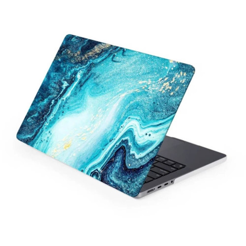 Чехол-накладка Gurdini для Macbook Pro 14.2" (A2442) пластик, лазурный в рассрочку без первоначального взноса и переплат
