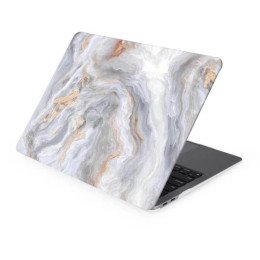 Чехол-накладка Gurdini для Macbook Air 13" (2018-2021) пластик, серый мрамор
