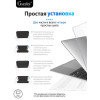 Чехол-накладка Gurdini для Macbook Air 13" (2018-2021) пластик, прозрачный с блестками в рассрочку без первоначального взноса и переплат