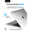 Чехол-накладка Gurdini для Macbook Air 13" (2018-2021) пластик, прозрачный с блестками в рассрочку без первоначального взноса и переплат