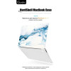 Чехол-накладка Gurdini для Macbook Air 13" (2018-2021) пластик, бело-голубой в рассрочку без первоначального взноса и переплат