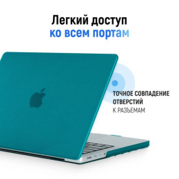 Чехол-накладка Gurdini для Macbook Air 13" (2018-2021) Textured Dot Series D-Green