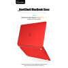 Чехол-накладка Gurdini для Macbook Air 13" (2018-2021) пластик, красный в рассрочку без первоначального взноса и переплат