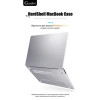 Чехол-накладка Gurdini для Macbook Air 13" (2018-2021) пластик, серебристый в рассрочку без первоначального взноса и переплат