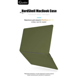 Чехол-накладка Gurdini для Macbook Air 13" (2018-2021) пластик, сосновый лес
