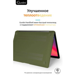 Чехол-накладка Gurdini для Macbook Air 13" (2018-2021) пластик, сосновый лес