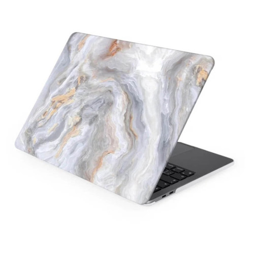 Чехол-накладка Gurdini для Macbook Pro Retina 13" (2016-2021) пластик, серый мрамор в рассрочку без первоначального взноса и переплат