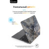 Чехол-накладка Gurdini для Macbook Pro Retina 13" (2016-2021) пластик, темно-серый мрамор в рассрочку без первоначального взноса и переплат
