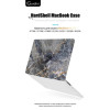 Чехол-накладка Gurdini для Macbook Pro Retina 13" (2016-2021) пластик, темно-серый мрамор в рассрочку без первоначального взноса и переплат