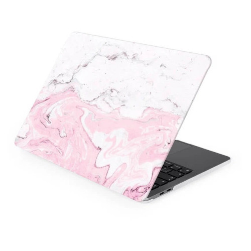 Чехол-накладка Gurdini для Macbook Pro Retina 13" (2016-2021) пластик, розовый мрамор в рассрочку без первоначального взноса и переплат