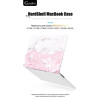 Чехол-накладка Gurdini для Macbook Pro Retina 13" (2016-2021) пластик, розовый мрамор в рассрочку без первоначального взноса и переплат