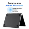 Чехол-накладка Gurdini для Macbook Pro Retina 13" (2016-2021) пластик под карбон, черный в рассрочку без первоначального взноса и переплат