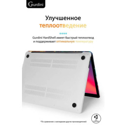 Чехол-накладка Gurdini для Macbook Pro Retina 13" (2016-2021) пластик, акварель