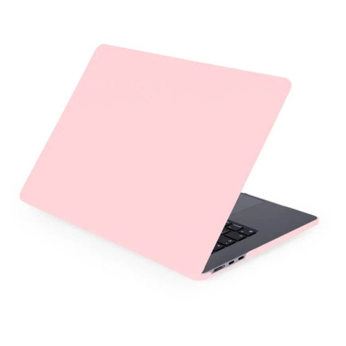 Чехол-накладка Gurdini для Macbook Air 15" M2 A2941 пластик, нежно-розовый в рассрочку без первоначального взноса и переплат