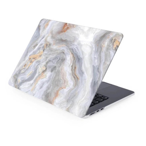 Чехол-накладка Gurdini для Macbook Air 15" M2 A2941 пластик, серый мрамор в рассрочку без первоначального взноса и переплат