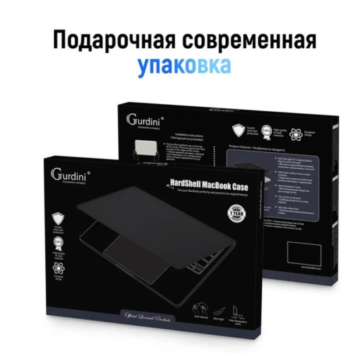 Чехол-накладка Gurdini для Macbook Air 15" M2 A2941 Textured Dot Series, Black в рассрочку без первоначального взноса и переплат