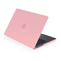 Чехол-накладка Gurdini для Macbook Air 15" M2 A2941 пластик, розовый