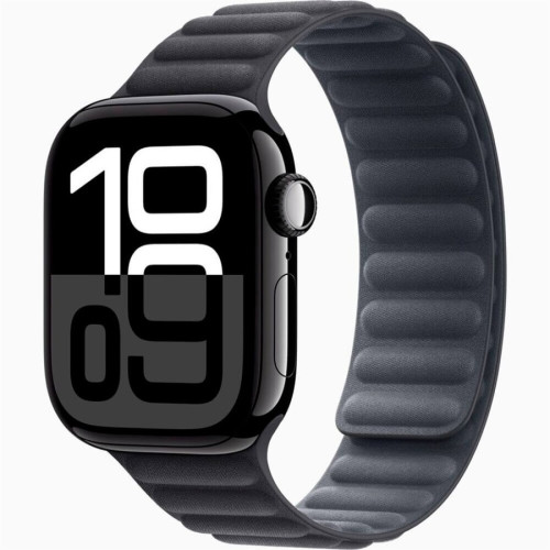 Часы Apple Watch Series 10, 46 мм Magnetic Link (угольно-черный/черный), размер S/M в рассрочку без первоначального взноса и переплат