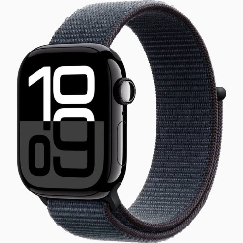 Часы Apple Watch Series 10, 46 мм Sport Loop (угольно-черный/черный) в рассрочку без первоначального взноса и переплат