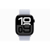 Часы Apple Watch Series 10, 46 мм Sport Loop (угольно-черный/голубой) в рассрочку без первоначального взноса и переплат