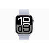 Часы Apple Watch Series 10, 46 мм Sport Loop (серебристый/голубой) в рассрочку без первоначального взноса и переплат