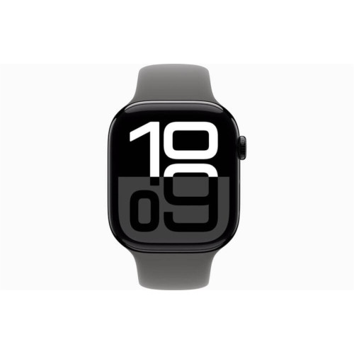 Часы Apple Watch Series 10, 46 мм Sport Band (угольно-черный/серый), размер M/L в рассрочку без первоначального взноса и переплат