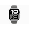 Часы Apple Watch Series 10, 46 мм Sport Band (серебристый/серый), размер M/L в рассрочку без первоначального взноса и переплат