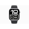 Часы Apple Watch Series 10, 46 мм Sport Band (серебристый/черный), размер M/L в рассрочку без первоначального взноса и переплат