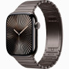 Часы Apple Watch Series 10, 46 мм титановый корпус Link Bracelet (стальной/ коричневый)