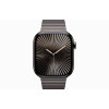 Часы Apple Watch Series 10, 46 мм титановый корпус Link Bracelet (стальной/ коричневый) в рассрочку без первоначального взноса и переплат