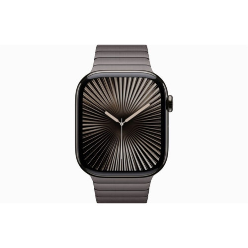 Часы Apple Watch Series 10, 46 мм титановый корпус Link Bracelet (стальной/ коричневый) в рассрочку без первоначального взноса и переплат