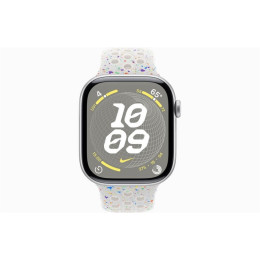 Часы Apple Watch Series 10, 42 мм Nike Sport Band (серебристый/чистая платина), размер S/M