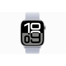 Часы Apple Watch Series 10, 42 мм Sport Loop (серебристый/голубой)