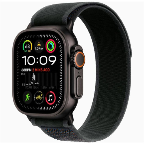 Часы Apple Watch Ultra 2 GPS + Cellular, 49 мм Trail Loop (черный/черный), размер M/L в рассрочку без первоначального взноса и переплат