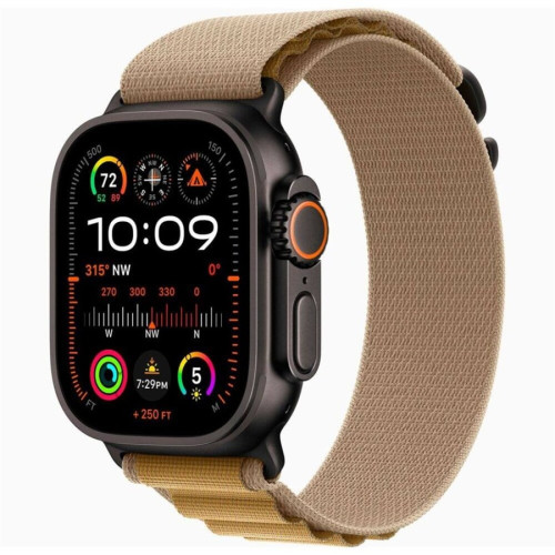 Часы Apple Watch Ultra 2 GPS + Cellular, 49 мм Alpine Loop (черный/песочный), размер M в рассрочку без первоначального взноса и переплат