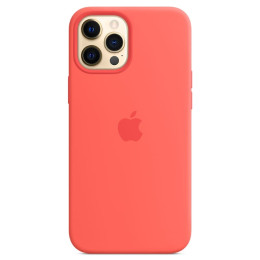 Чехол iPhone 12 Pro Max Silicone Case MagSafe Pink Citrus