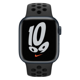 Apple Watch S7 NIKE 41mm Midnight Aluminum Case / Anthracite/Black Nike Sport Band